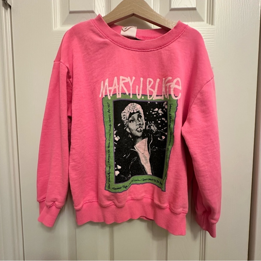Girls Size 7 Mary J Blige Pink Sweatshirt - Picture 2 of 6